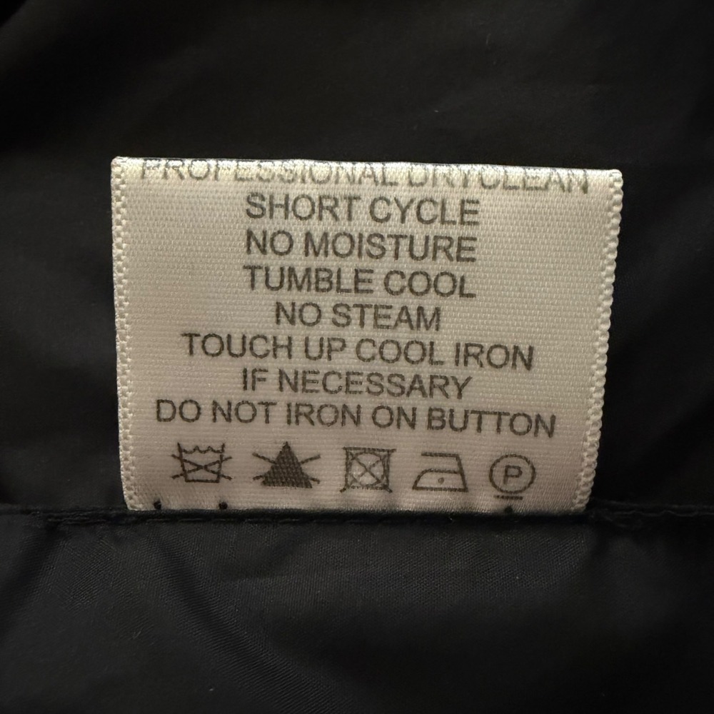 Tory Burch Black Quilted Puffer Vest Gold Logo Snap Button Preppy Luxury Large L - Picture 9 of 10